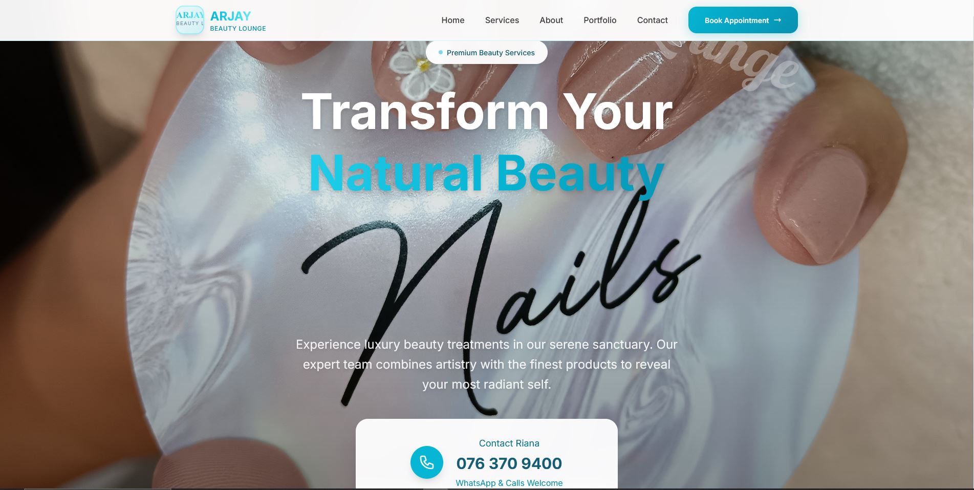 Beauty & Wellness Website